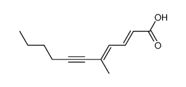 5-methyl-undeca-2,4-dien-6-ynoic acid结构式