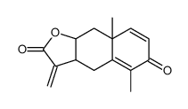 (3aR,8aS,9aR)-5,8a-dimethyl-3-methylidene-3a,4,9,9a-tetrahydrobenzo[f][1]benzofuran-2,6-dione Structure