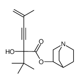 1-azabicyclo[2.2.2]octan-3-yl 2-tert-butyl-2-hydroxy-5-methylhex-5-en-3-ynoate Structure