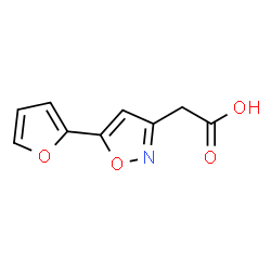 [5-(2-Furyl)isoxazol-3-yl]acetic acid Structure