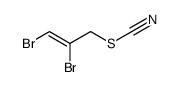 2,3-dibromoprop-2-enyl thiocyanate Structure