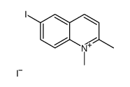 6-iodo-1,2-dimethylquinolin-1-ium,iodide Structure