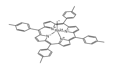 Rh(meso-tetratolylporphyrinato)CH3 Structure