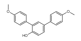 4,4''-dimethoxy-[1,1':3',1''-terphenyl]-4'-ol结构式