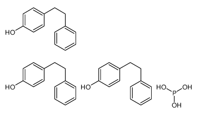 4-(2-phenylethyl)phenol,phosphorous acid Structure