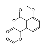 (8-methoxy-1,3-dioxo-4H-isochromen-4-yl) acetate结构式