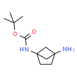 tert-butyl N-{4-aminobicyclo[2.1.1]hexan-1-yl}carbamate structure