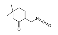 2-(isocyanatomethyl)-5,5-dimethylcyclohex-2-en-1-one结构式