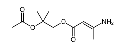 (2-acetyloxy-2-methylpropyl) 3-aminobut-2-enoate结构式