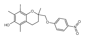 6-Hydroxy-2,5,7,8-tetramethyl-2-[(4-nitrophenoxy)methyl]chroman Structure