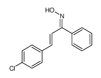 N-[3-(4-chlorophenyl)-1-phenylprop-2-enylidene]hydroxylamine结构式