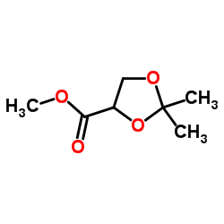 1,3-二氧戊环-4-羧酸,2,2-二甲基-,甲酯结构式