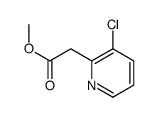 methyl 2-(3-chloropyridin-2-yl)acetate结构式