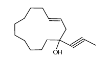 1-(1-propynyl)-trans-cyclotridec-3-en-1-ol Structure