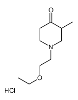 1-(2-ethoxyethyl)-3-methylpiperidin-4-one,hydrochloride Structure