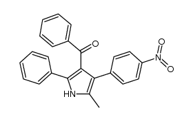 [5-Methyl-2-phenyl-4-(4-nitrophenyl)-3-pyrrolyl]phenylketon结构式