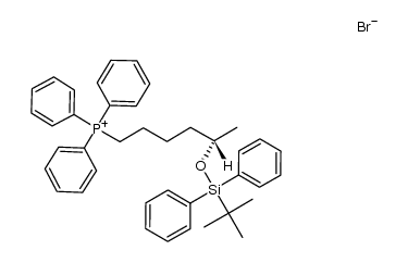 5(S)-(tert-Butyldiphenylsilyloxy)hexyltriphenylphosphonium bromide结构式