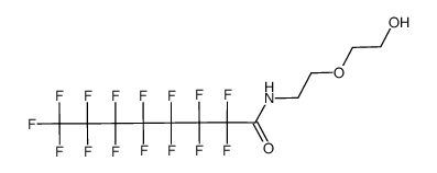 2,2,3,3,4,4,5,5,6,6,7,7,8,8,8-Pentadecafluoro-octanoic acid [2-(2-hydroxy-ethoxy)-ethyl]-amide结构式