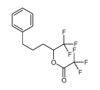 (1,1,1-trifluoro-5-phenylpentan-2-yl) 2,2,2-trifluoroacetate结构式