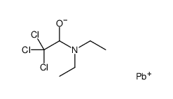 2,2,2-trichloro-N,N-diethyl-1-trimethylplumbyloxyethanamine Structure