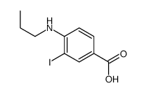 3-碘-4-(丙基氨基)苯甲酸结构式