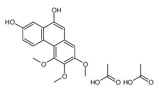 acetic acid,5,6,7-trimethoxyphenanthrene-2,10-diol Structure