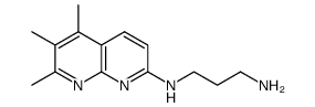 3-amino-N-(5,6,7-triMethyl-1,8-naphthyridin-2-yl)propanamide结构式