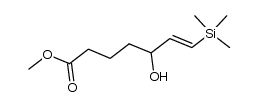 methyl 5-hydroxy-7-(trimethylsilyl)-6(E)-heptenoate结构式