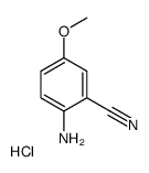 2-AMINO-5-METHOXY-BENZONITRILE HYDROCHLORIDE structure
