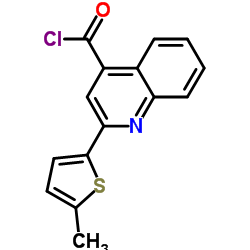 2-(5-Methyl-2-thienyl)-4-quinolinecarbonyl chloride Structure