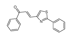 1-phenyl-3-(2-phenyl-1,3-thiazol-4-yl)prop-2-en-1-one Structure