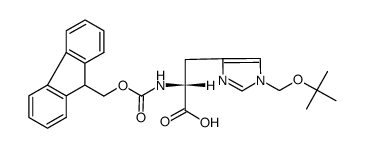 Nα-Fmoc-His(Bum) Structure