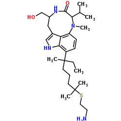 26-(2'-aminoethylthio)tetrahydroteleocidin A-2 Structure