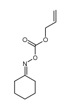 cyclohexanone O-((allyloxy)carbonyl) oxime Structure