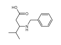 3-(benzylamino)-4-Methylpentanoic acid结构式