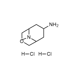 外-9-甲基-3-氧杂-9-氮杂-双环[3.3.1]壬-7-基胺二盐酸盐结构式