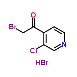 2-bromo-1-(3-chloro-4-pyridinyl)ethanone hydrobromide Structure