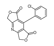 8-(2-chlorophenyl)-3,5-dihydrodifuro[3,4-b:3',4'-f]pyridine-1,7-dione结构式