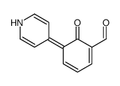 6-oxo-5-(1H-pyridin-4-ylidene)cyclohexa-1,3-diene-1-carbaldehyde Structure