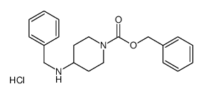 4-BENZYLAMINO-PIPERIDINE-1-CARBOXYLIC ACID BENZYL ESTER-HCl Structure