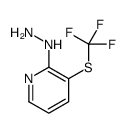 2-Hydrazino-3-[(trifluoromethyl)sulfanyl]pyridine结构式