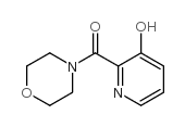 4-[(3-hydroxy-2-pyridyl)carbonyl]morpholine structure