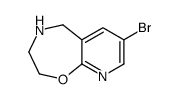 7-Bromo-2,3,4,5-tetrahydropyrido[3,2-f][1,4]oxazepine Structure