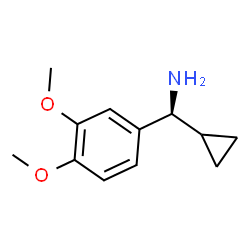 (1S)(3,4-DIMETHOXYPHENYL)CYCLOPROPYLMETHYLAMINE结构式