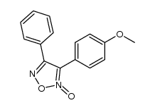 3-(4-methoxy-phenyl)-4-phenyl-furazan-2-oxide Structure