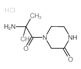4-(2-Amino-2-methylpropanoyl)-2-piperazinone hydrochloride Structure