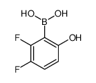 (2,3-difluoro-6-hydroxyphenyl)boronic acid structure