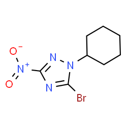 5-Bromo-1-cyclohexyl-3-nitro-1H-1,2,4-triazole Structure