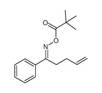 (E)-1-phenylpent-4-en-1-one O-pivaloyl oxime Structure