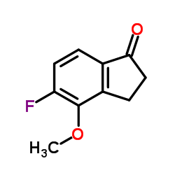 5-Fluoro-4-methoxy-1-indanone Structure